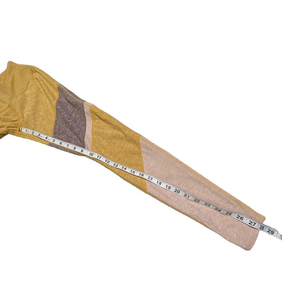 ALO Yoga High Waist Sheila AloSoft Legging Tight Yellow Heather XS - Picture 12 of 14